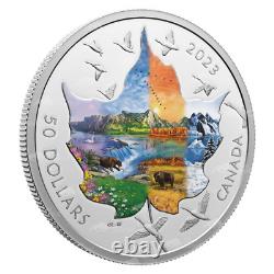 Pièce d'argent 3 oz 2023 Canadian Collage Four Seasons de la Monnaie royale canadienne