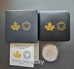 Pièce d'argent de 1 oz 9999 de 2024 avec marque d'atelier W et blason