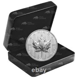 Pièce d'argent en feuille d'érable à relief ultra-élevé de 5 oz 2024 de la Monnaie royale canadienne