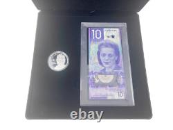 Pièce d'argent fin de 1 once de 20 dollars RCM Viola Desmond 2019 et billet de banque de 10 dollars