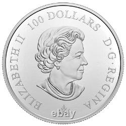 Pièce d'argent pur de 100 $ en couleurs nationales de 2021 de la Monnaie Royale Canadienne
