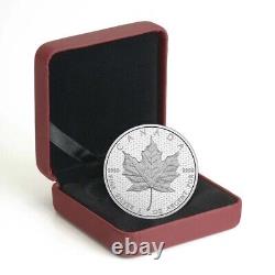 Pièce d'argent pur de 2 oz Canada 150 Iconic Maple Leaf Édition limitée à 6 000 exemplaires (2017)