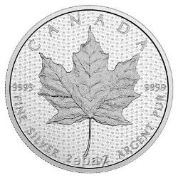 Pièce d'argent pur de 2 oz Canada 150 Iconic Maple Leaf Édition limitée à 6 000 exemplaires (2017)