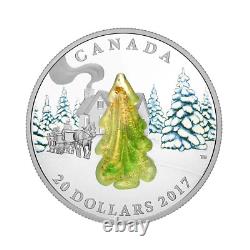 Pièce d'argent pur de la Monnaie royale canadienne de 20 $, 2017, Arbres enneigés