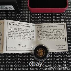 Pièce d'or fin Canada 50 cents 2014 Osprey 1/25 oz Or #piècesducanada