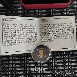 Pièce d'or fin Canada 50 cents 2014 Osprey 1/25 oz Or #piècesducanada