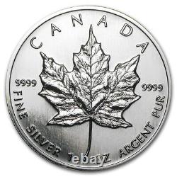 Pièce de 1996, Pièce du Canada, Pièce de 5 dollars, Pièce Feuille d'érable en argent, Lingot