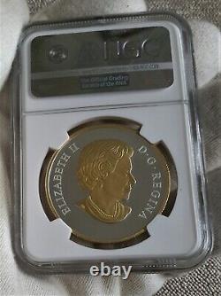 Pièce de 20 $ en argent pur de 1 once, plaquée or, Canada 2018, Arbre de vie, certifiée NGC PR69.