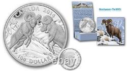 Pièce de monnaie 2014 en argent de 100 $ BIGHORN SHEEP