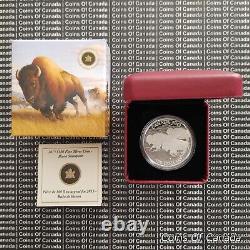 Pièce de monnaie en argent de 100 $ du Canada en 2013: Stampede American Bison Prairie Wind #coinsofcanada