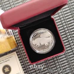 Pièce de monnaie en argent de 100 $ du Canada en 2013: Stampede American Bison Prairie Wind #coinsofcanada