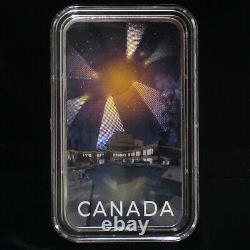 Pièce de monnaie en argent de 1oz de l'incident UFO de Montréal 2021 - Phénomènes inexpliqués du Canada - GITD