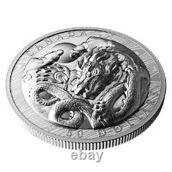 Pièce de monnaie en argent de 3 oz 2024 Canada 50 $ Année du Dragon Relief Extraordinairement Élevé