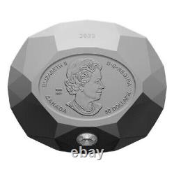 Pièce de monnaie en argent de 50 $ avec diamant Forevermark de 0,26 ct, taille ovale, édition limitée