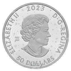 Pièce de monnaie en argent de la Monnaie royale canadienne, Cratère Pingualuit 2023 'Œil de cristal de Nunavik'