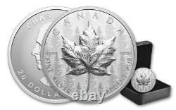 Pièce de monnaie en argent pur d'une once Canada Maple Leaf RCM 2024 UHR Pulsating Forest