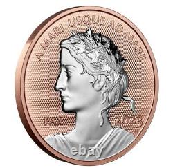 Pièce de monnaie en argent pur de 1 once en or rose Peace Dollar 2023 de la Monnaie royale canadienne