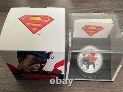 Pièce de monnaie en argent pur de 20 $ commémorant le 75e anniversaire de Superman, l'Homme d'acier en 2013