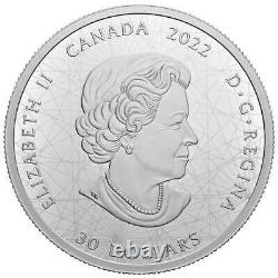 Pièce de monnaie en argent pur de 30 $ du zodiaque de 2022 de la Monnaie royale canadienne.