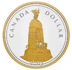 Pièce en argent de 2 onces du Club des Maîtres commémorant le Mémorial national de guerre du dollar renouvelé de 2018 au Canada.