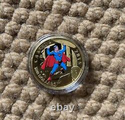 Pièce en or 14 carats de la Monnaie royale canadienne Superman de 100 $ de 2015