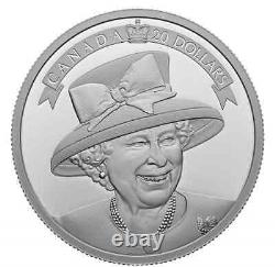 Pièces d'argent 3x1oz. 9999 en hommage extraordinaire à la Reine Elizabeth II du CANADA 2022