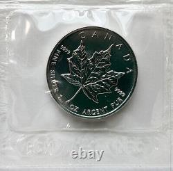 Rare! 1997 5 $ 1 oz. Feuille d'érable en argent pur 9999