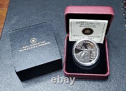Rare Monnaie Limitée Canada 2012 Bull Moose Family Proof 1 Oz Fine Silver Coin