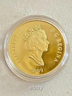 Regardez 2- 1999 Monnaie Royale Canadienne 100 $ Pièces D’épreuve D’or Dans La Boîte