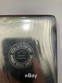 Silver Bullion Bar, 100 Oz T, 0,9999 Pureté (99,99%) Ag, Monnaie Royale Canadienne