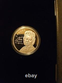 VIOLA DESMOND 2019 Pièce d'argent RCM 1 oz 0.9999 avec un billet de banque de 10 $