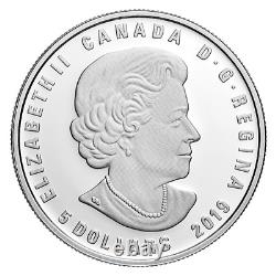 Zodiaque Sagittaire du Canada 2019 avec cristal Swarovski - Pièce d'argent pur de 5 $ - Certificat d'authenticité #0297